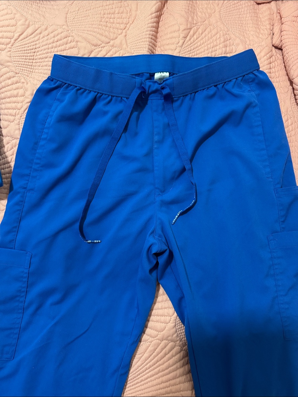 Men's Royal Blue Drawstring Utility Pants